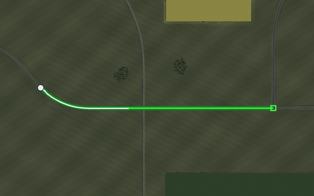 Map: the route of Level crossing and what the car drove