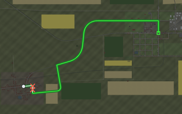 Map: the route of Out of Hagendorf and what the car drove