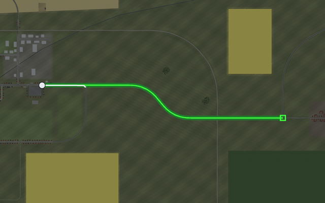 Map: the route of Roundabout and what the car drove